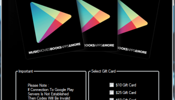 Google Play Code Generator 2014 Free Download